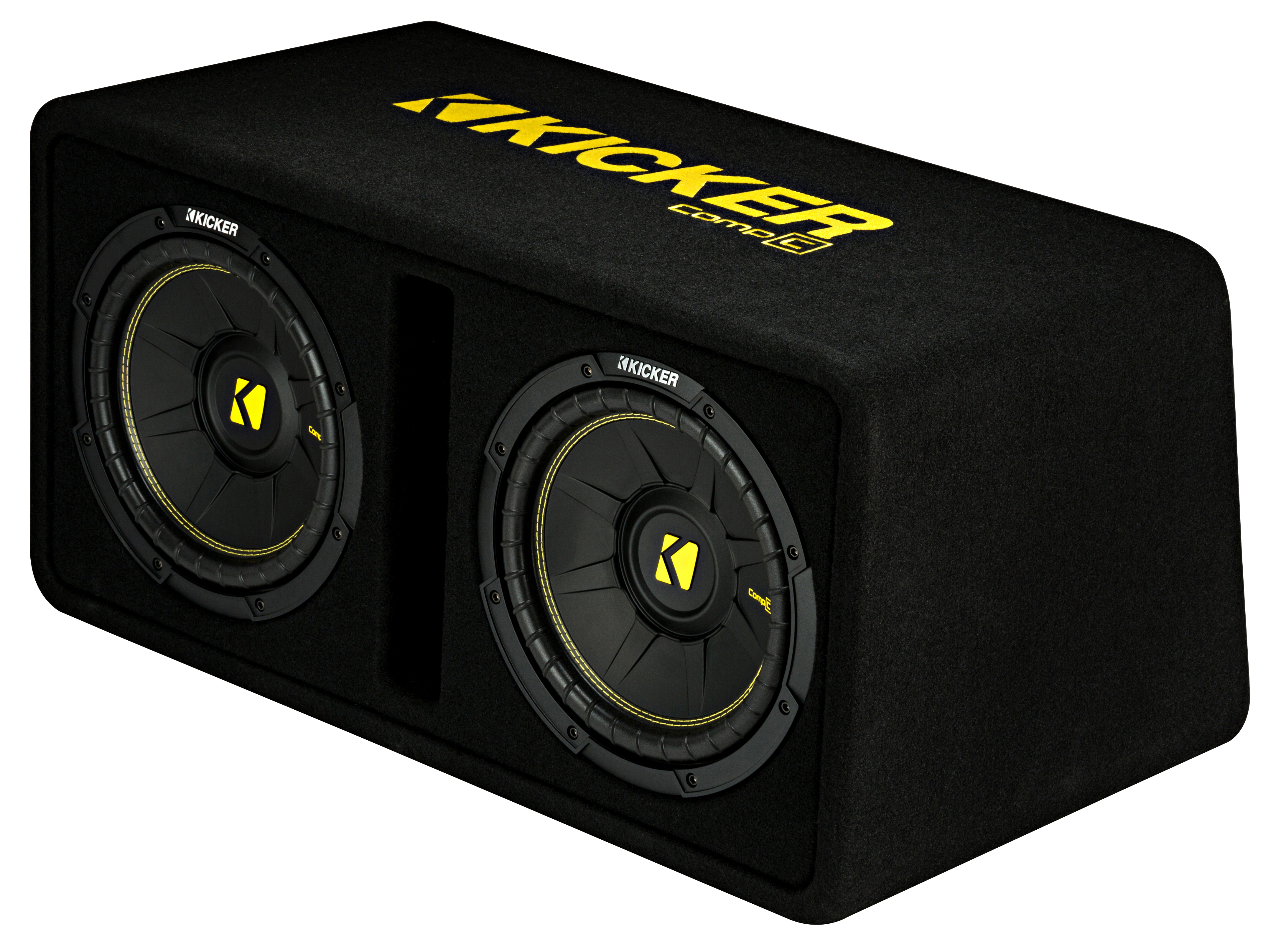 KICKER DualBassreflexbox Dual doppel Subwoofer 2x25 cm 1.200